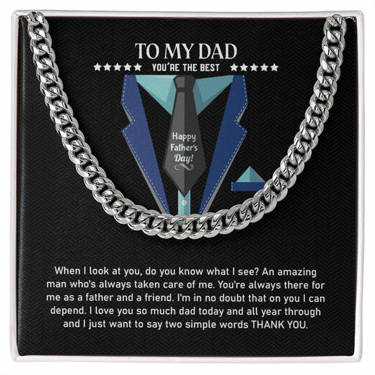 To My Dad | The Best  Dad | Cuban Chain