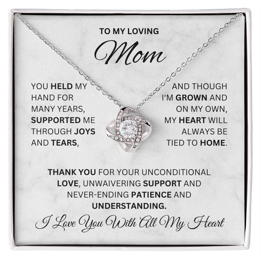 To My Love Mom | Love Knot Necklace