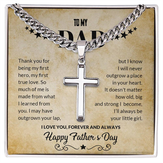 To My Dad | Cross Necklace